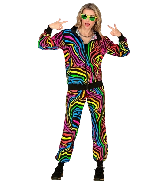 Fluo Rainbow træningsdragt - M
