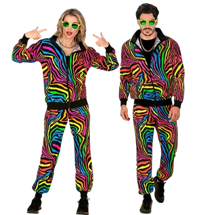 Fluo Rainbow træningsdragt - M