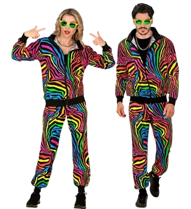 Fluo Rainbow træningsdragt - L