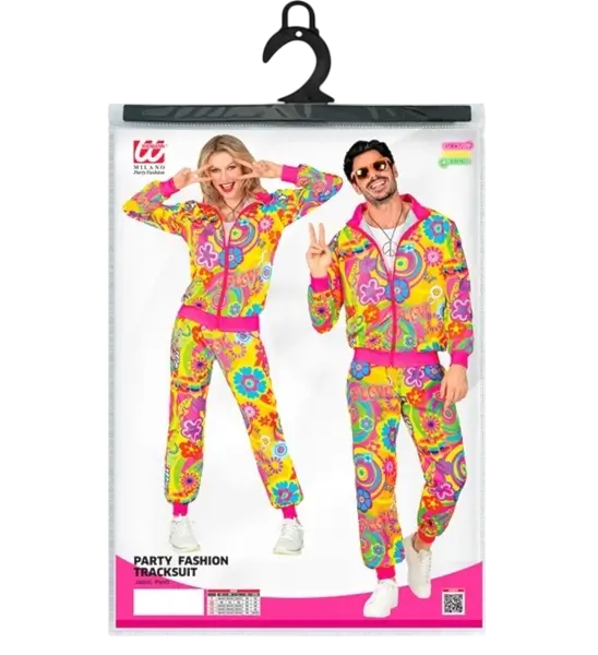 Hippie groovy love fluo jumpsuit - M
