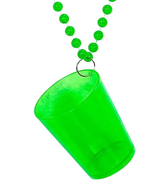 Fluorescerende grøn halskæde