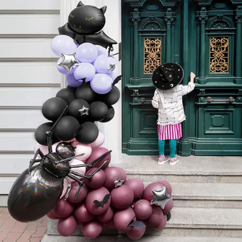 Halloween-ballong-guirlande