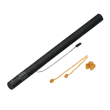 Streamer Orange elektrisk konfettikanon 80 cm