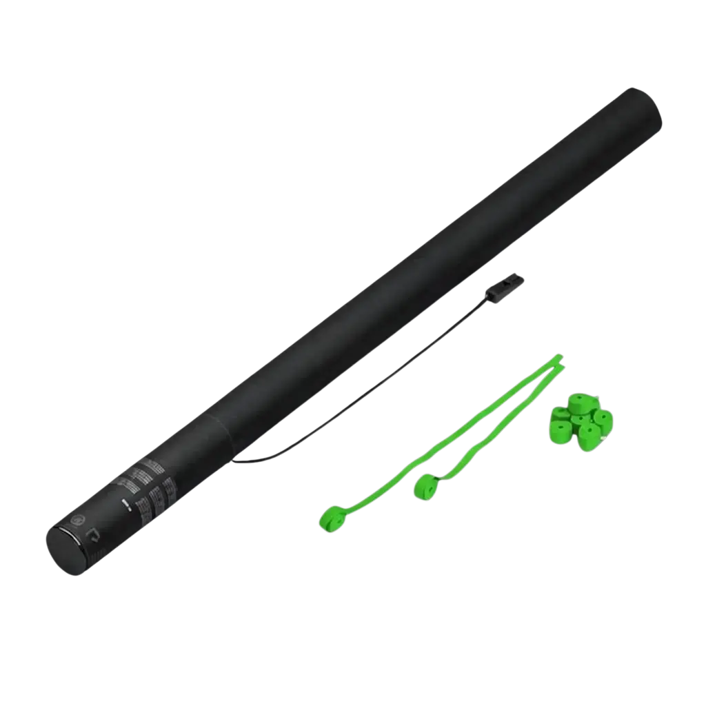 Streamer Green 80 cm elektrisk konfettikanon