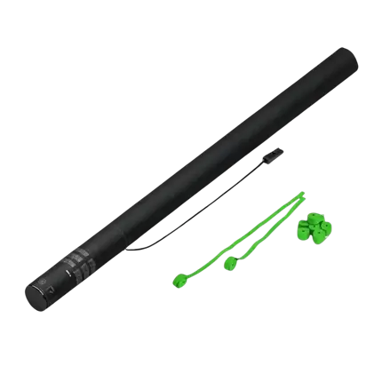 Streamer Green 80 cm elektrisk konfettikanon