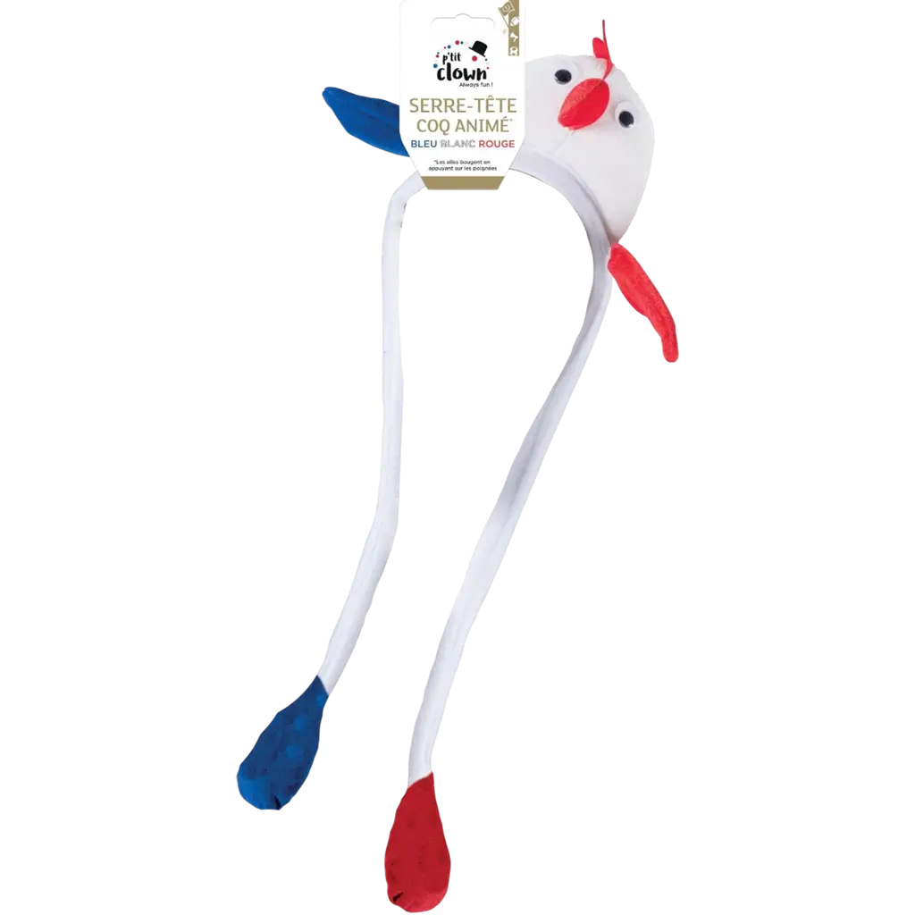 Coq Animé-pandebånd - blå, hvid, rød - Supporter France