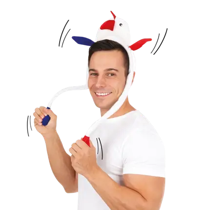 Coq Animé-pandebånd - blå, hvid, rød - Supporter France