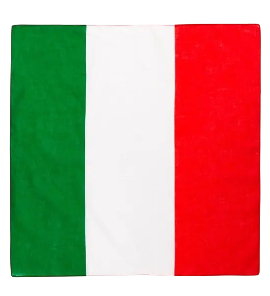 Bandana Italy 55 cm i bomuld - Supporter og udklædning