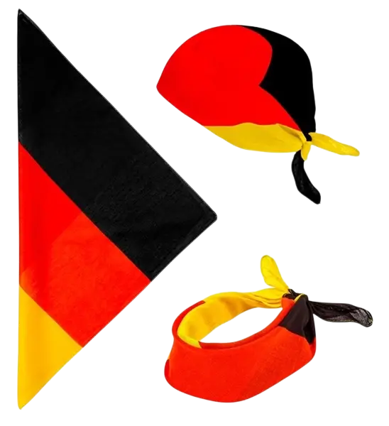 Bandana Germany 55 cm i bomuld - Supporter og udklædning