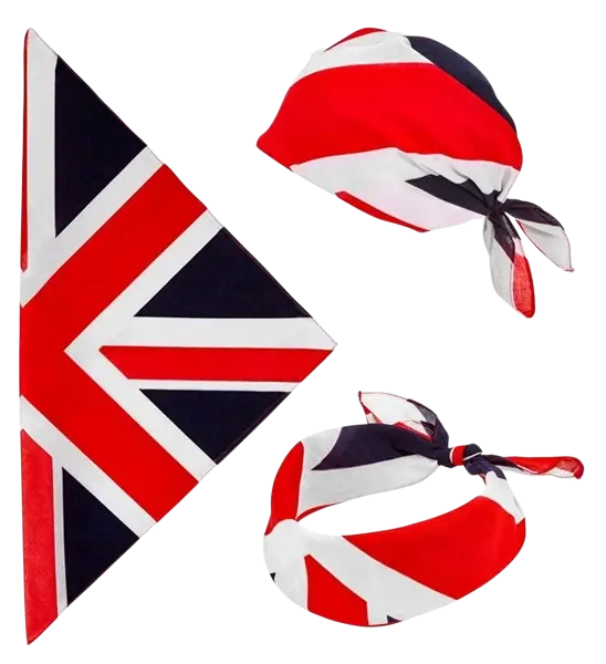 Bandana Great Britain 55 cm i bomuld - Supporter og udklædning