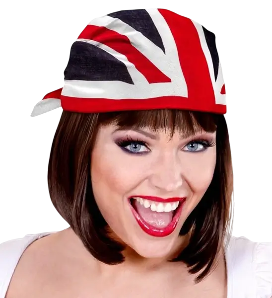 Bandana Great Britain 55 cm i bomuld - Supporter og udklædning