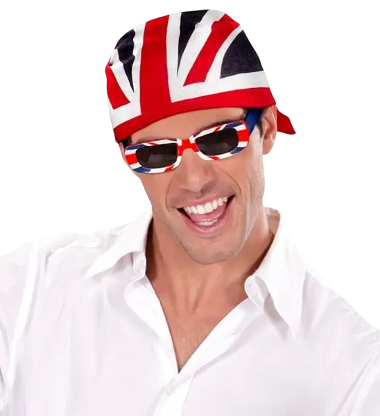 Bandana Great Britain 55 cm i bomuld - Supporter og udklædning