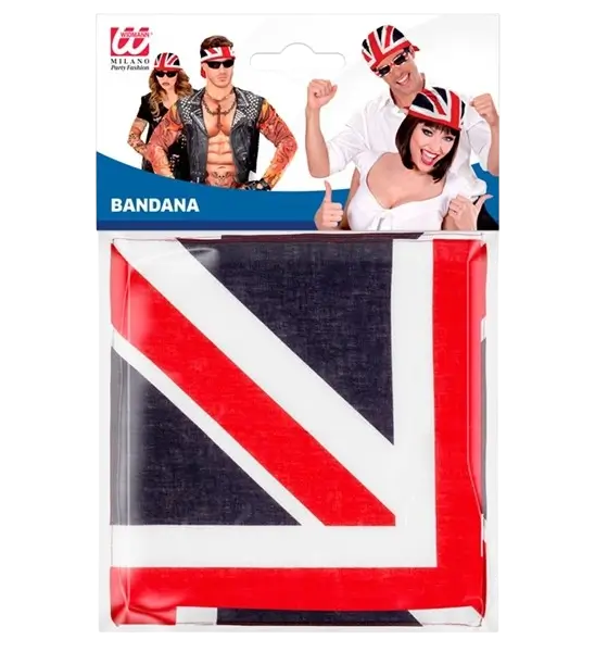 Bandana Great Britain 55 cm i bomuld - Supporter og udklædning