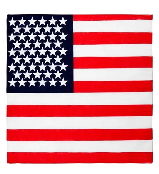 Bandana USA 55 cm i bomuld - Supporter og udklædning