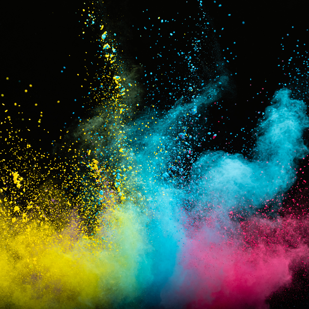 Blåt Holi-pulver – Pose på 75 gram