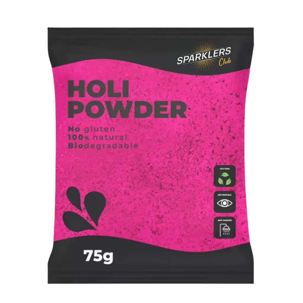 Holi-pulver ROSE – Pose på 75 gram