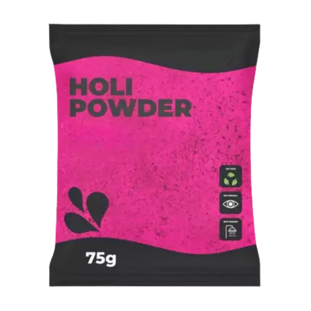 Holi-pulver ROSE – Pose på 75 gram