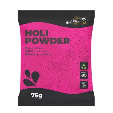 Holi-pulver ROSE – Pose på 75 gram