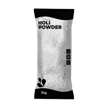Hvidt Holi-pulver – 1 kg-pose