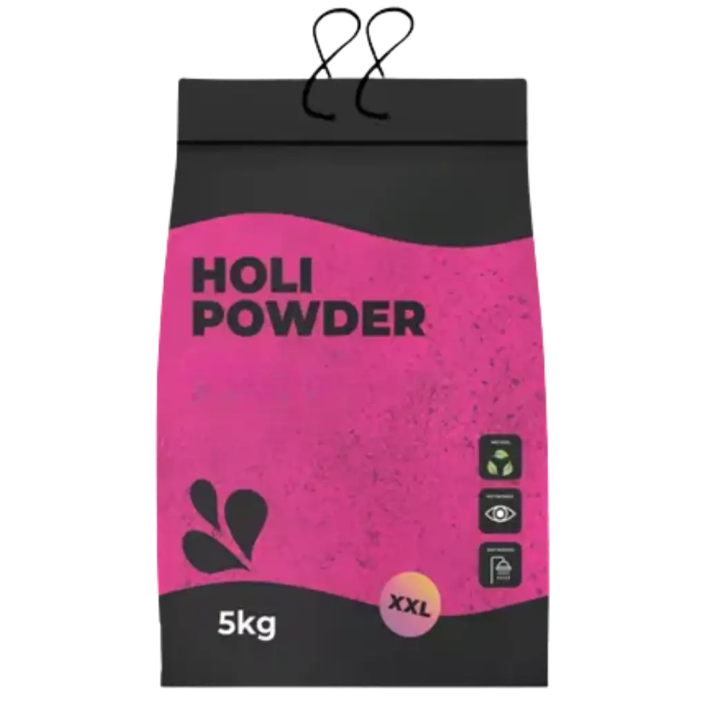 Holi-pulver, ROSE – 5 kg-pose