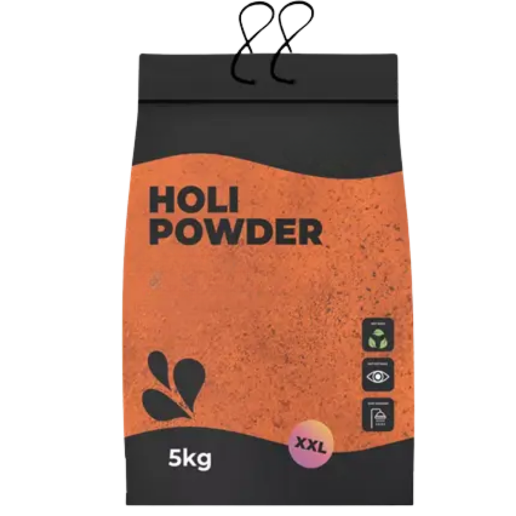 Holi-pulver ORANGE – 5 kg-pose