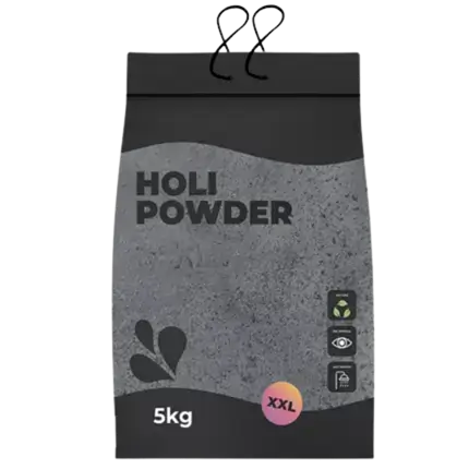 Holi-pulver, SORT – 5 kg-pose