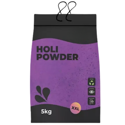 Holi-pulver, LILLA – 5 kg-pose