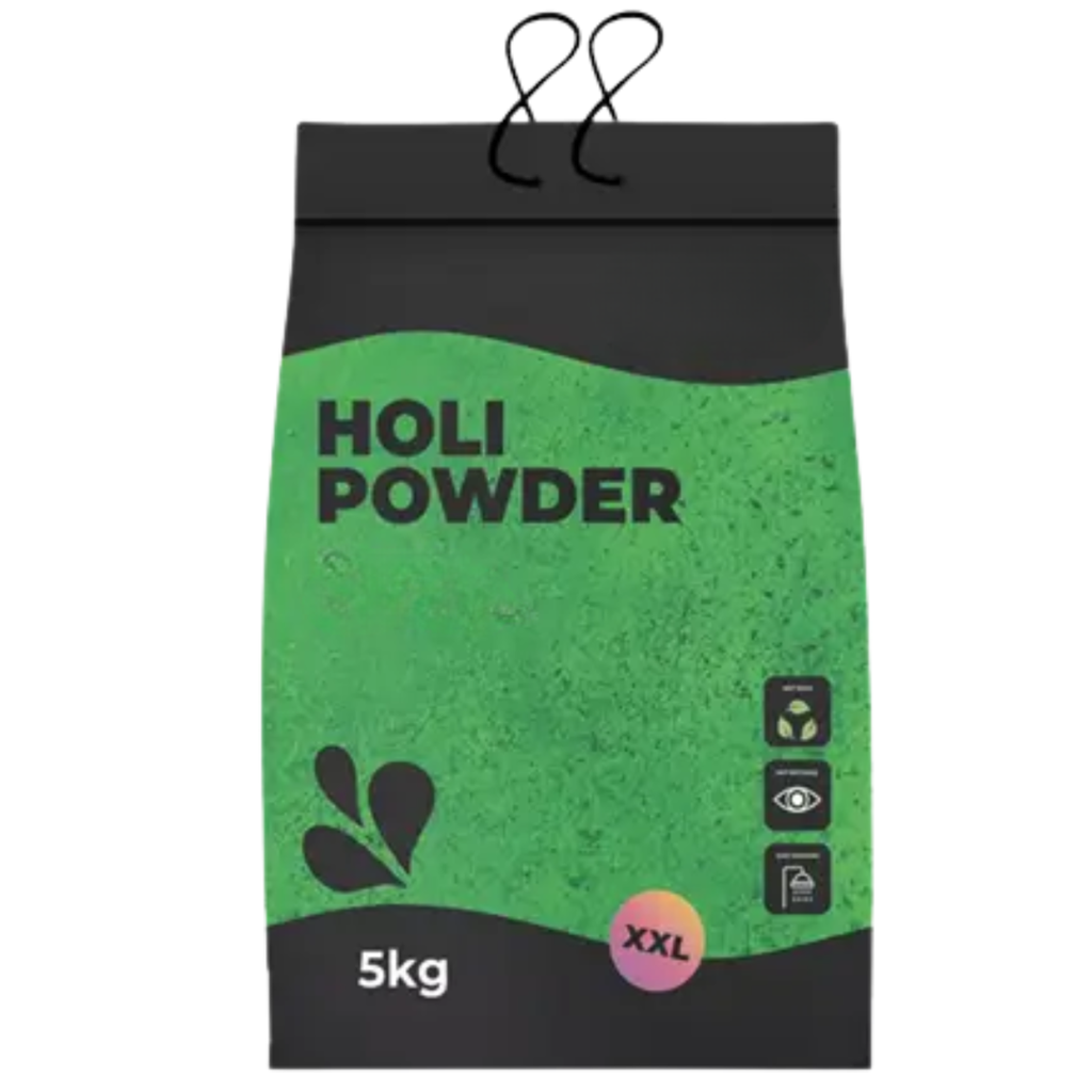 Holi-pulver, GRØNT – 5 kg-sæk