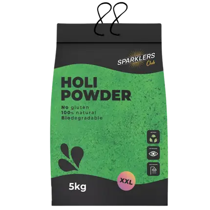 Holi-pulver, GRØNT – 5 kg-sæk