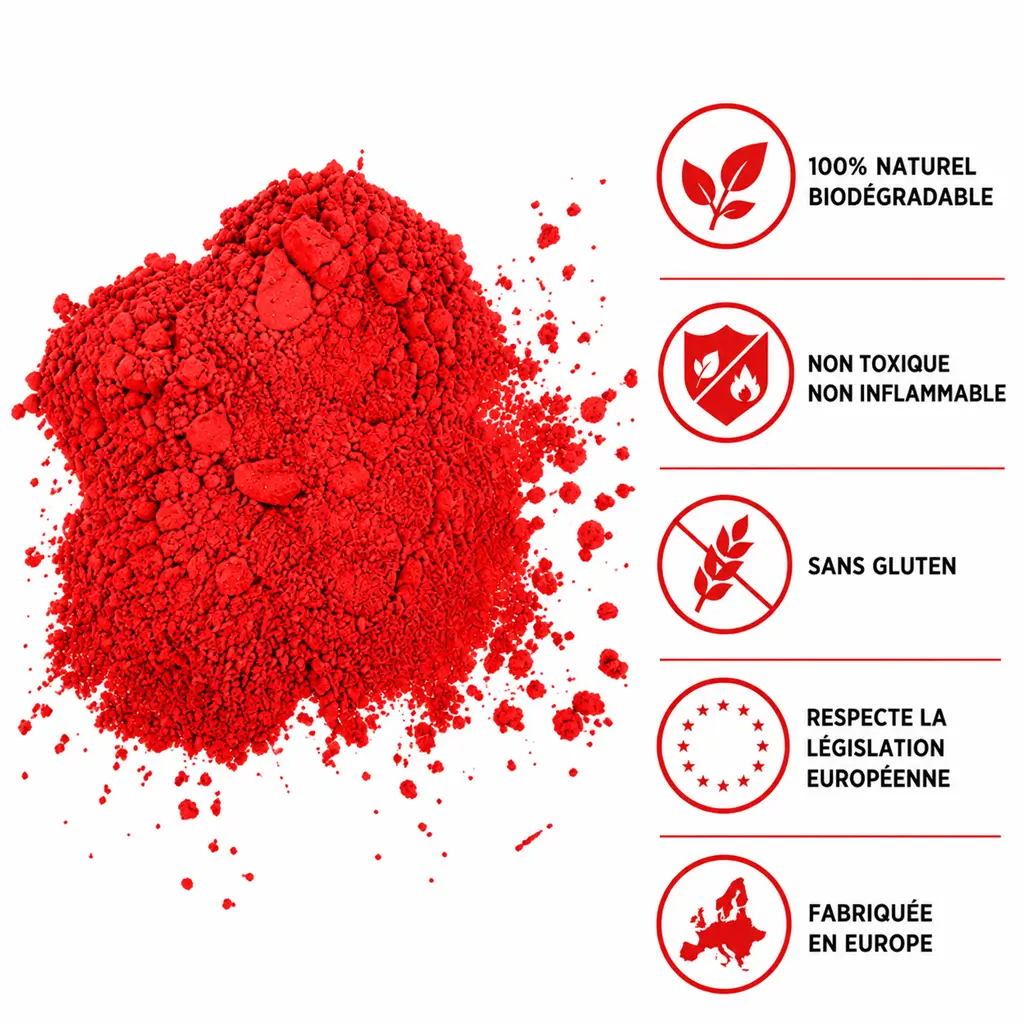 Holi Rød pulverbrandslukker – 5 kg