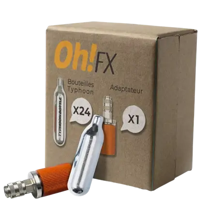 OhFx®-adapter og Typhoon-flasker til Typhoon Gun – sæt med 24 stk.