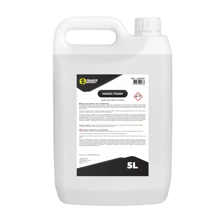 Hyperkoncentreret skumvæske 1 % til skummaskine – Magic Foam® 5 l