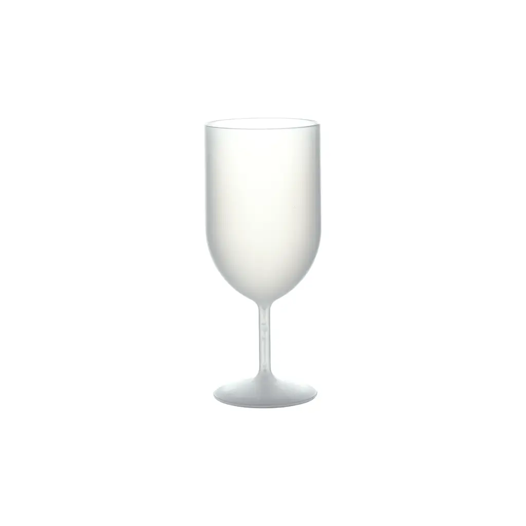 Sæt med 20 Ecocup-vinglas med frostet effekt, 12 cl (18 cl til randen), genanvendelige – til vin, vinsmagning og aperitif