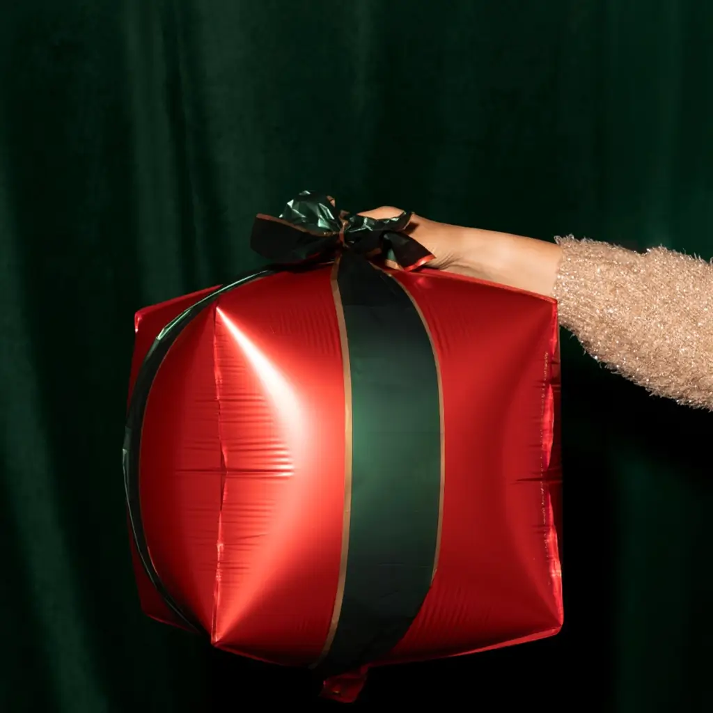 Sæt med 3 aluminiumsballoner til julegaver – julepynt
