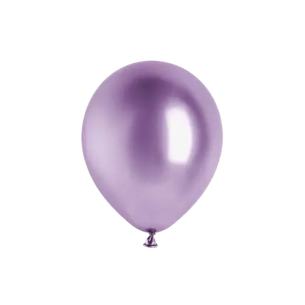 Sæt med 50 skinnende lilla metalliske balloner
