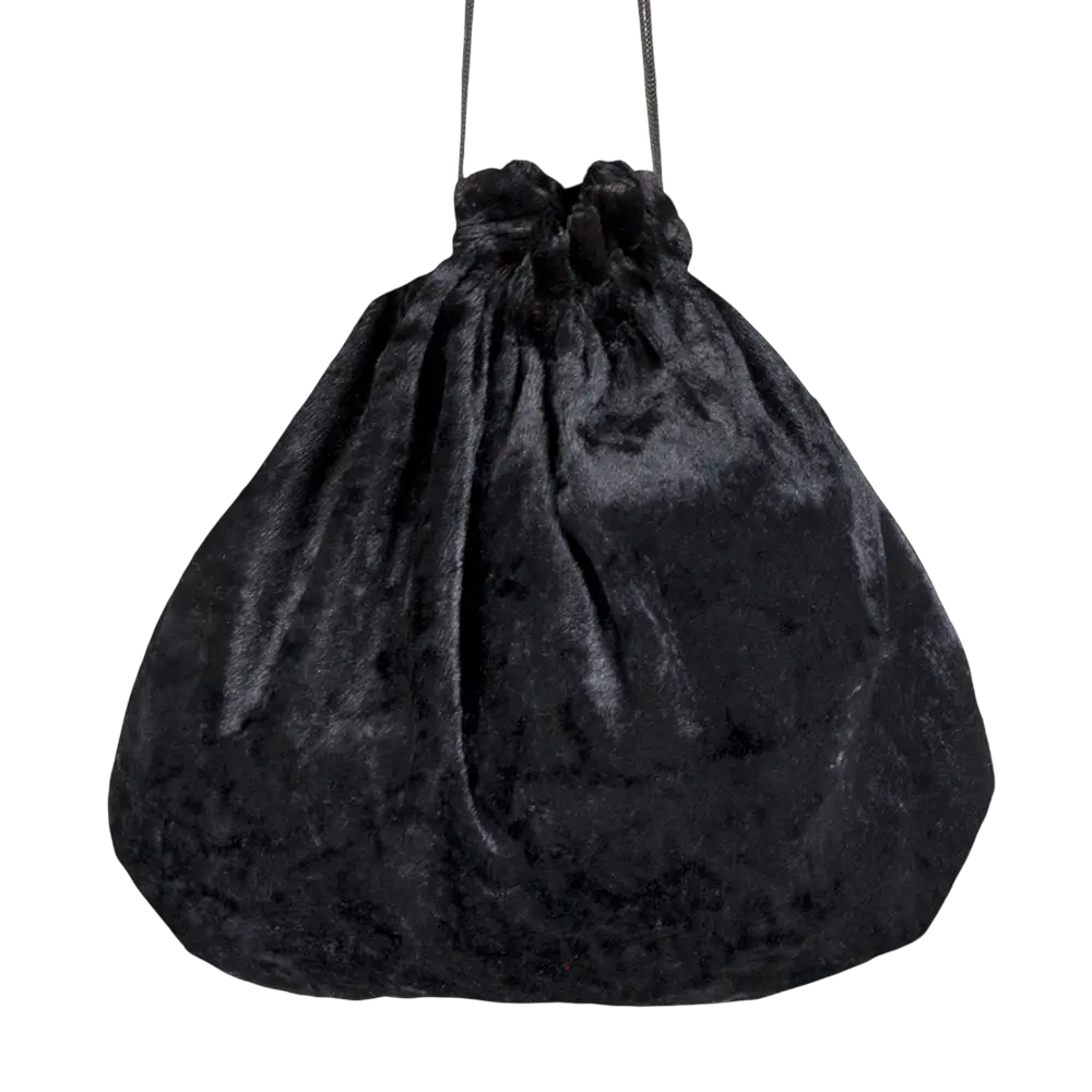 Sort pirat-taske 24 x 25 cm – Kostumetaske