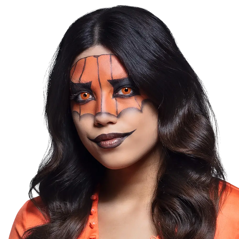Græskar-orange linser – Halloween-linser