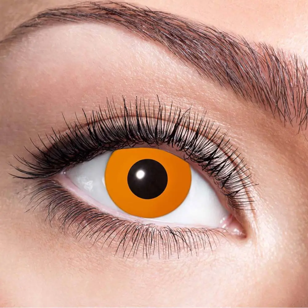 Græskar-orange linser – Halloween-linser