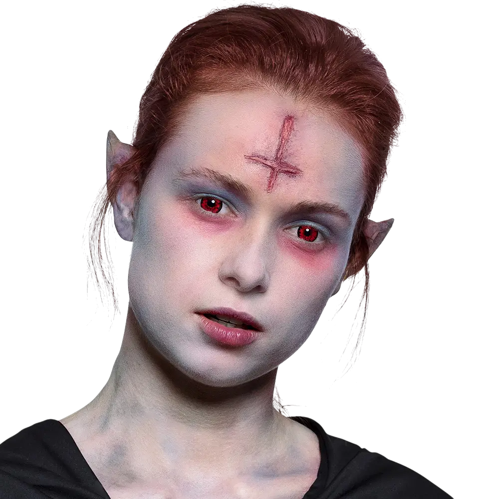 Røde vampyrlinser – Halloween-linser