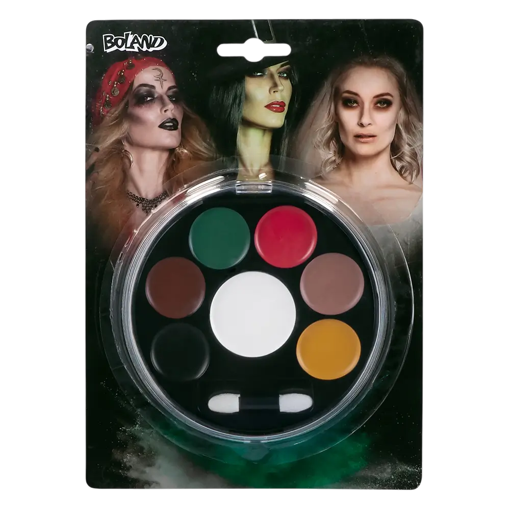 Halloween-makeuppalette – Ansigtsmakeup-sæt