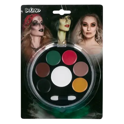 Halloween-makeuppalette – Ansigtsmakeup-sæt