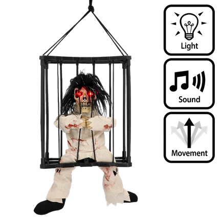 Hængende spøgelsesfigur 28 x 23 x 9,5 cm – Halloween-dekoration