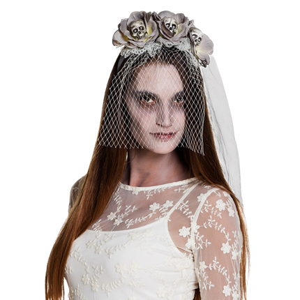 Zombie-dødningehoved-hovedbånd – Halloween-tilbehør