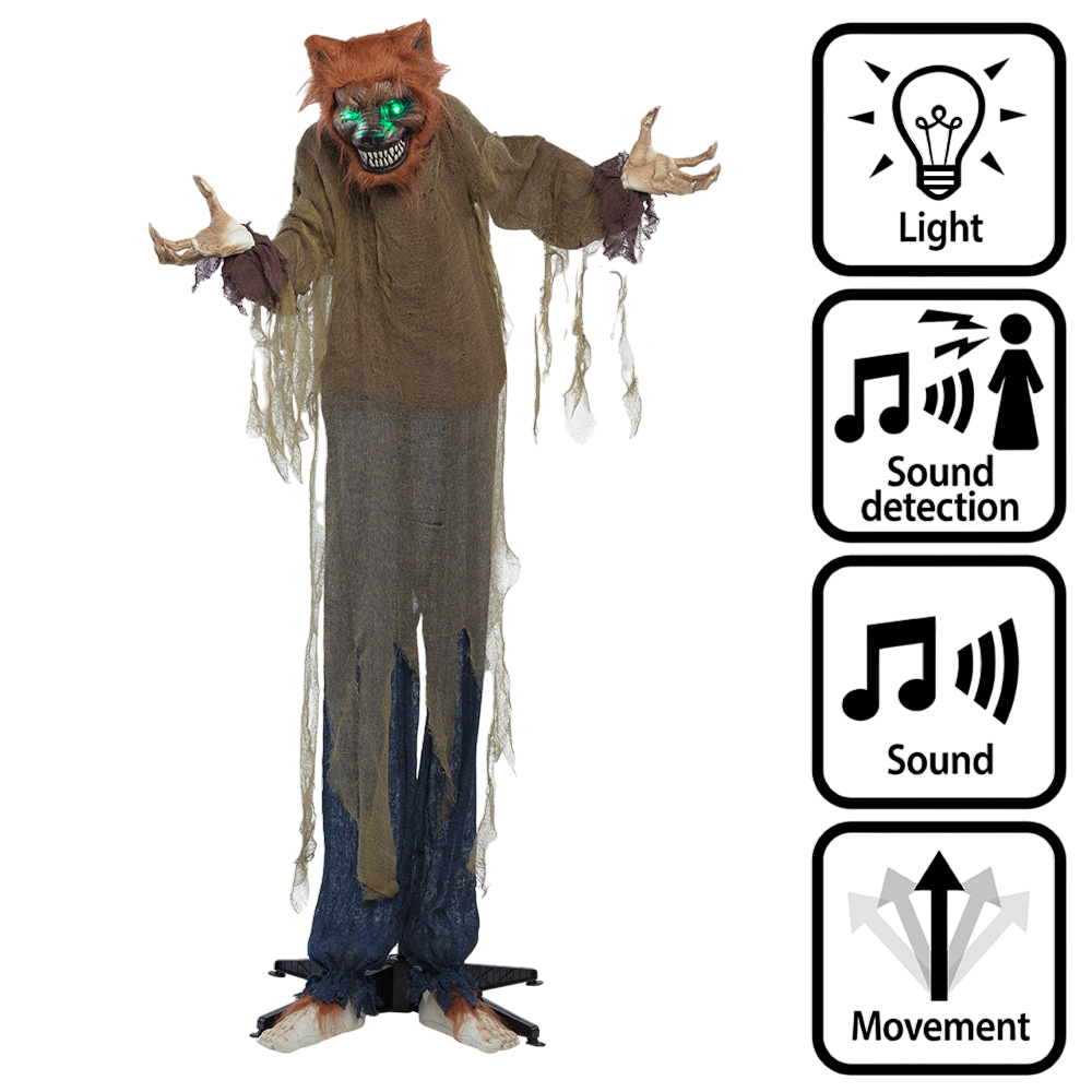 Varulv i menneskestørrelse, 160 cm – Halloween-dekoration