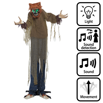 Varulv i menneskestørrelse, 160 cm – Halloween-dekoration