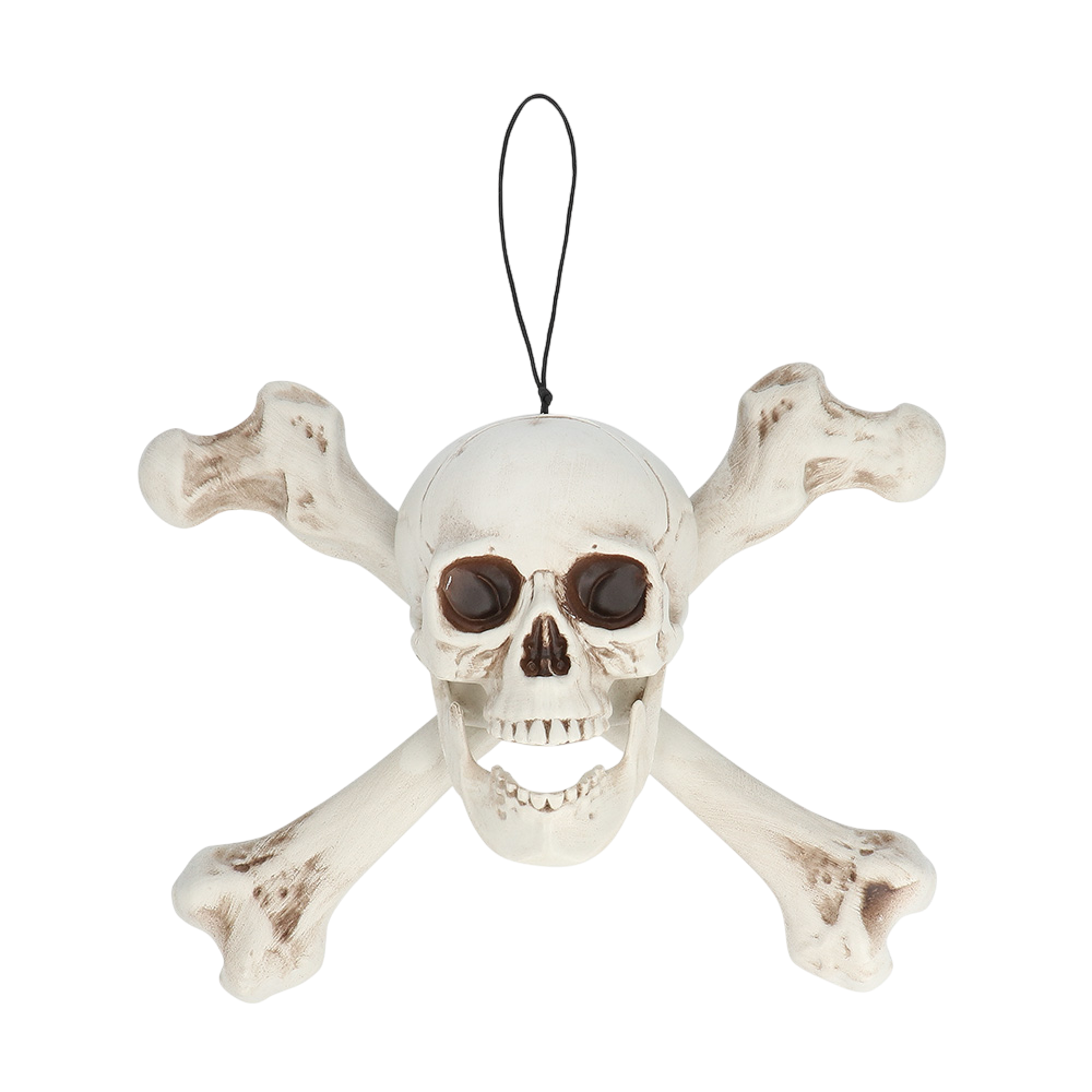 Kæmpe dødningehoved 37 x 31 x 15 cm – Halloween-dekoration