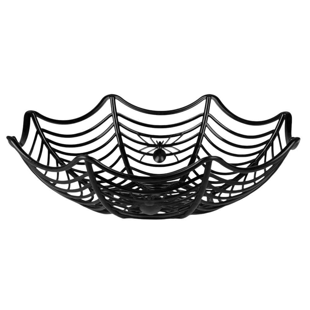 Spindelvævskurv 27 cm – Halloween-dekoration