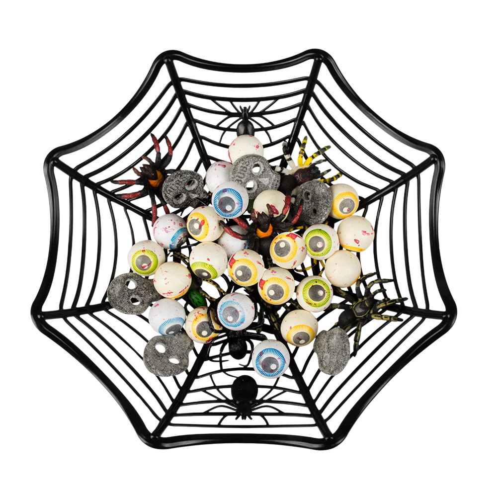 Spindelvævskurv 27 cm – Halloween-dekoration