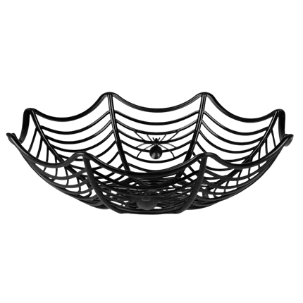 Spindelvævskurv 27 cm – Halloween-dekoration