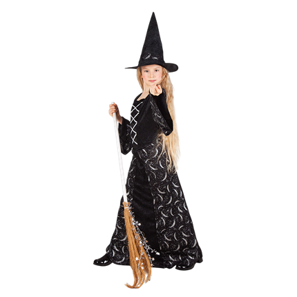 Heksekostume til piger i alderen 7–9 år – Halloween-kostume